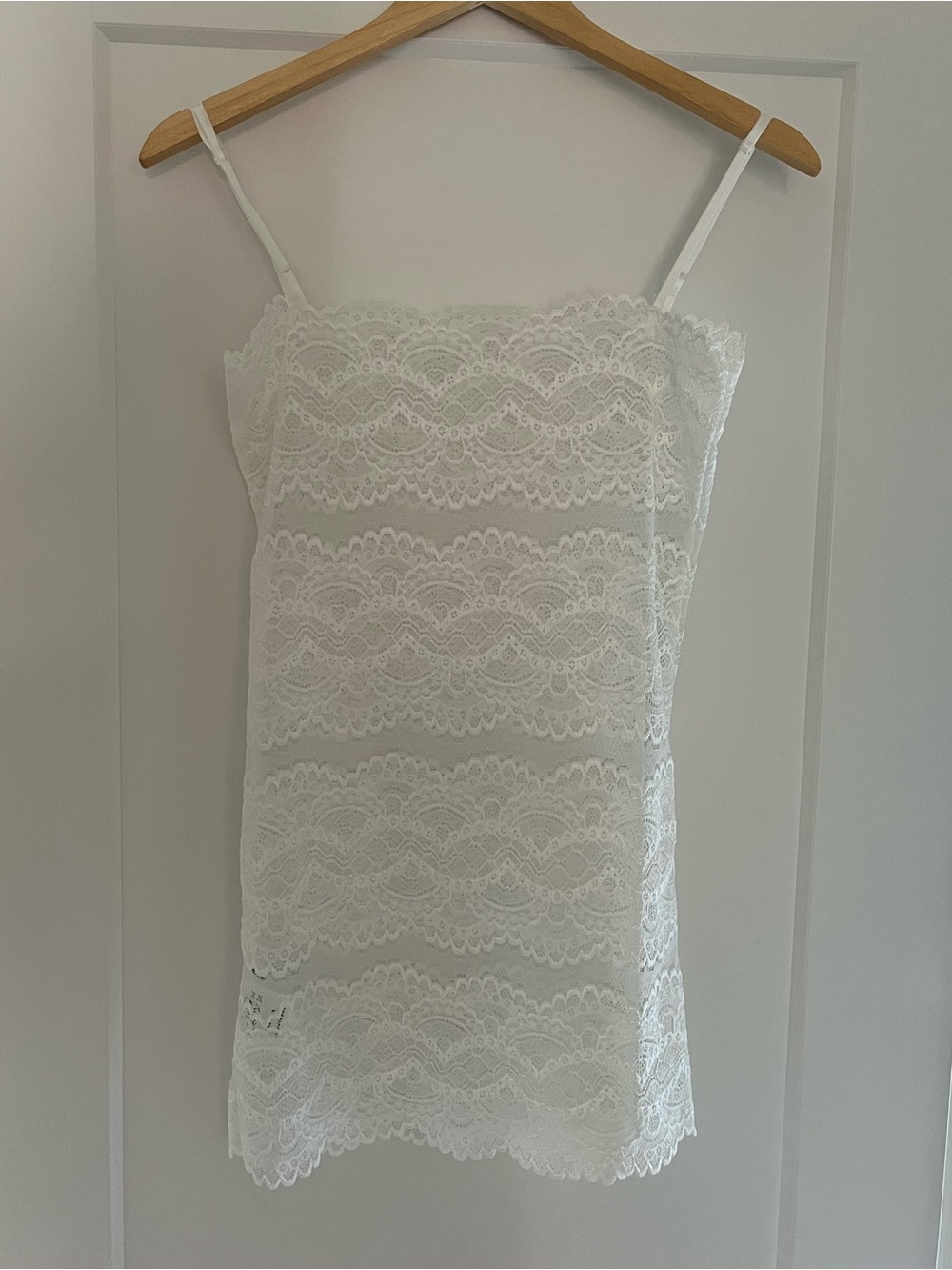 NWOT White Lace Camisole Slip Lingerie Nightgown